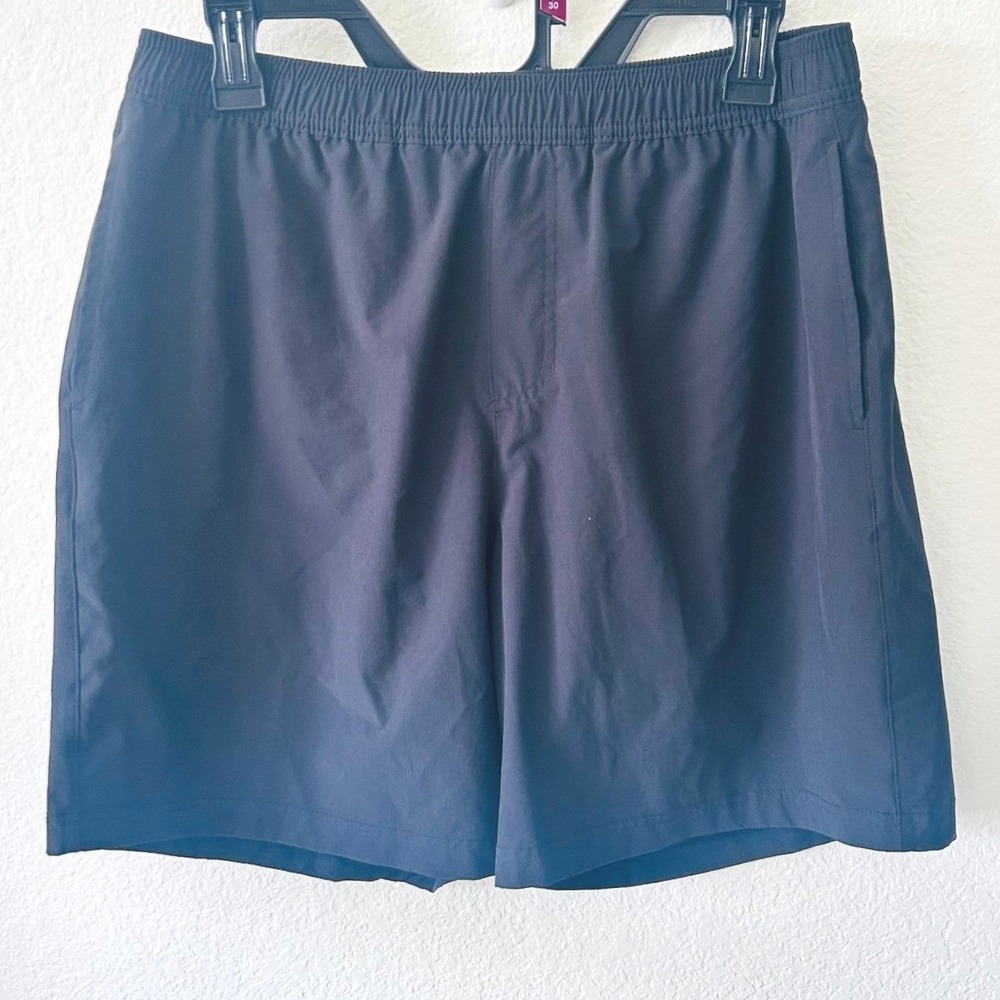 Chubbies Everywear Shorts Mens Large Black 7 Inch Inseam Elastic Waist Pineapple